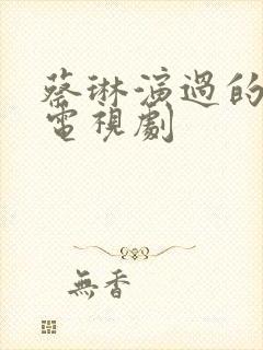 蔡琳演过的韩国电视剧