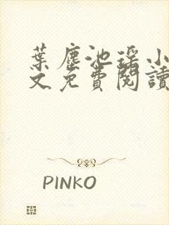 叶尘池瑶小说全文免费阅读叶尘