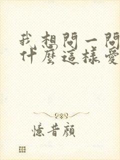 我想问一问你为什么这样爱我歌词