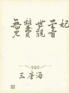 无双世子妃短剧免费观看封面