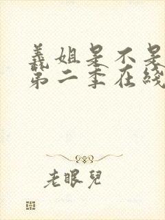 义姐是不是良女第二季在线观看免费封面