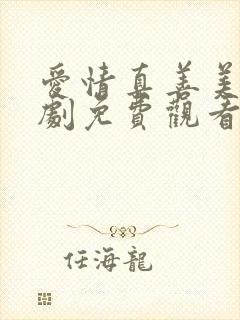 爱情真善美电视剧免费观看全集