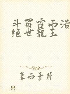 斗罗霍雨浩双穿绝世龙王