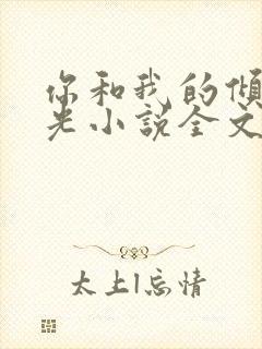 你和我的倾城时光小说全文免费