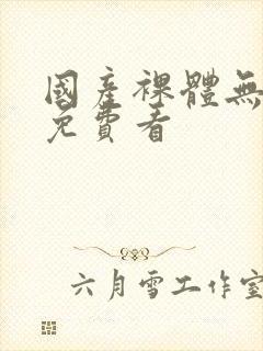 国产裸体无遮挡免费看