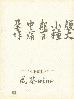 孕中期小腹隐隐作痛有种大便的感觉