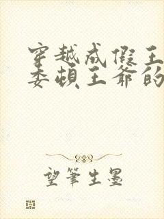 穿越成假王妃,委顿王爷的小说