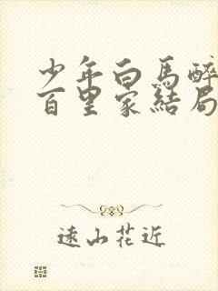 少年白马醉春风百里家结局