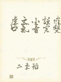 虐文小说催泪一口气看完双男