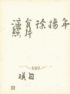 演员徐扬年轻时照片