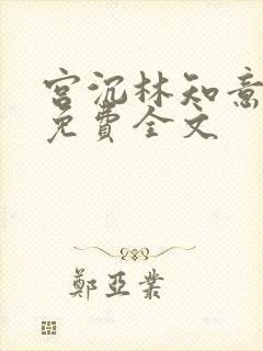 宫沉林知意小说免费全文