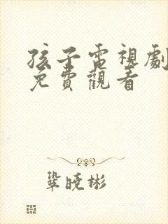 孩子电视剧全集免费观看