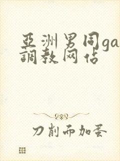 亚洲男同gay调教网站