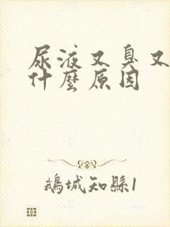 尿液又臭又黄是什么原因封面