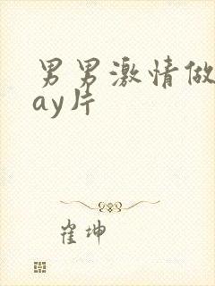 男男激情做爰gay片封面