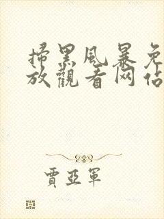 扫黑风暴免费播放观看网站