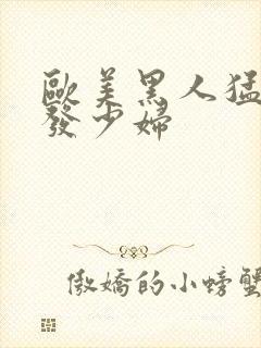 欧美黑人猛干金发少妇