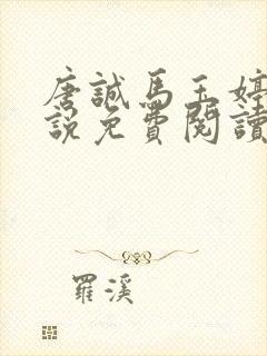 唐诚马玉婷的小说免费阅读最新封面