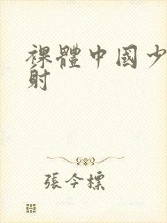 裸体中国少妇内射