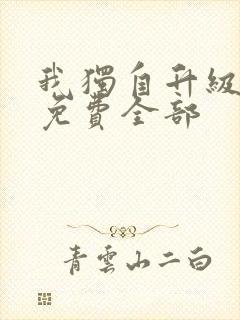 我独自升级漫画免费全部封面