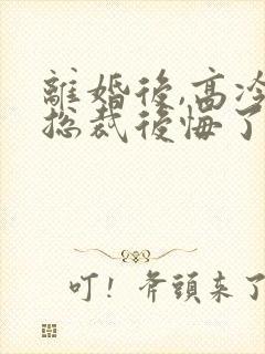 离婚后,高冷女总裁后悔了封面