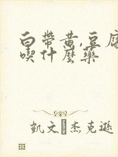 白带黄,豆腐渣吃什么药封面