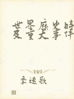 世界历史时间轴及重大事件