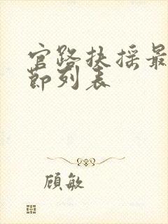 官路扶摇最新章节列表封面