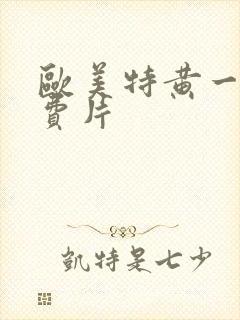 欧美特黄一级免费片