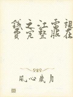 钱之江电视剧免费完整版在线观看