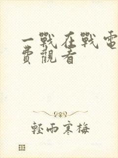 一战在战电影免费观看