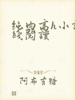 纯肉高h小说在线阅读