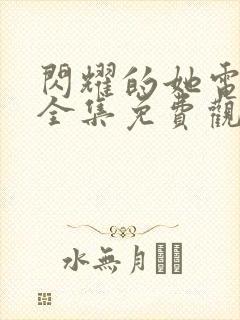 闪耀的她电视剧全集免费观看完整版