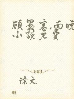 顾墨寒,南晚烟小说免费