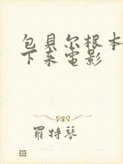 包贝尔根本停不下来电影