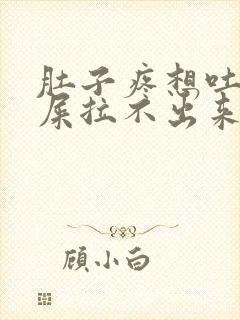 肚子疼想吐想拉屎拉不出来怎么回事