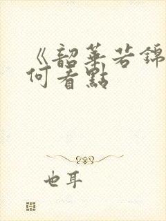 《韶华若锦》有何看点