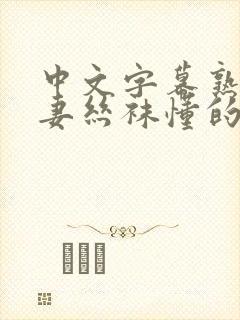 中文字幕熟女人妻丝袜懂的