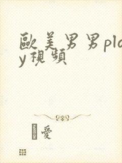 欧美男男play视频