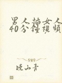 男人插女人下面40分钟视频