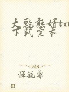 大乾憨婿txt下载完本封面