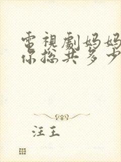 电视剧妈妈在等你总共多少集