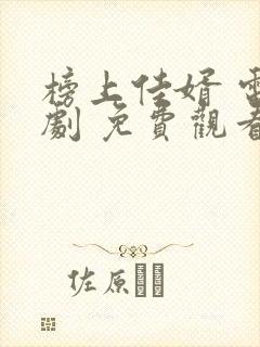 榜上佳婿 电视剧 免费观看封面