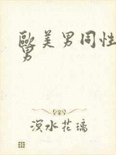 欧美男同性恋操男