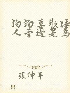 狗狗喜欢睡在主人旁边是为什么封面