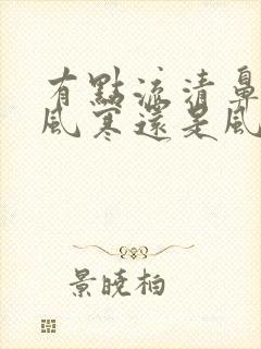 有点流清鼻涕是风寒还是风热感冒