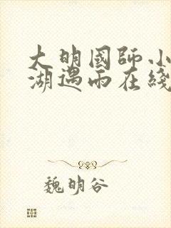 大明国师小说西湖遇雨在线全文阅读