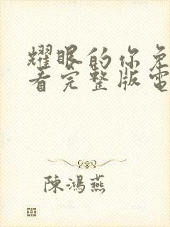 耀眼的你免费观看完整版电视剧全集