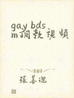 gay bdsm调教视频