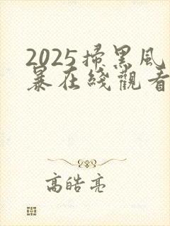 2025扫黑风暴在线观看完整版免费观看封面